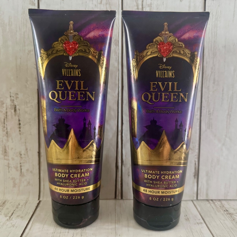 Bath & Body Works Disney Villains Evil Queen Body Cream 8 oz Set of 2 New